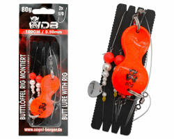 🎣 Angel-Berger Wild Devil Baits Buttlöffel Rig UV Butt Lure mit Rig Butt Löffel Vorfach montiert