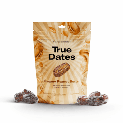 True Dates - Creamy Peanut Butter | Natürlich aromatisierte Datteln | Erdnussbutter | 100g 🥜🌿