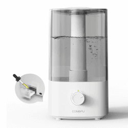 🌿🌬️ CONOPU Luftbefeuchter für Große Räume | 4L, 30h Aroma Diffuser | Weiß