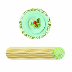 Angebot: Mtsooning 50 Stück Goldene Einweg-Tischsets ✨🎉
