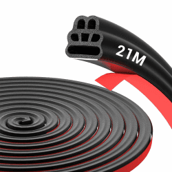 🚗 21m Auto Türdichtung Selbstklebend | Universal Gummidichtung Auto | Wasserdichter Schalldichter Dichtungsstreifen