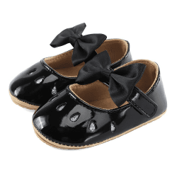 👶 LACOFIA Baby Krabbelschuhe Mädchen rutschfest Bowknot Prinzessin Schuhe 👑