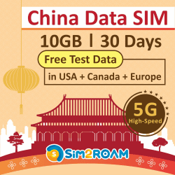 China-Daten-SIM-Karte 📱🇨🇳 | 10GB 5G/4G-Hochgeschwindigkeitsdaten