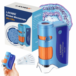 🔬 60x-120x Mini Taschen Mikroskop für Kinder und Erwachsene 🔬