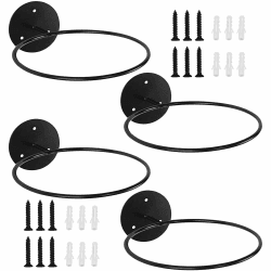 SenaiMy Ballhalterung Wand 4 Stück 🏀⚽️🏐 Schwarz Wandhalterung für Basketball Fußball Volleyball