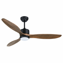 Ovlaim Holz 132cm Deckenventilator mit LED Beleuchtung und Fernbedienung 🌿