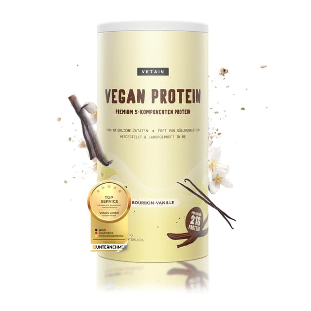 Vegan Protein VANILLE - BIO Veganes Proteinpulver 🌿🏆🍨