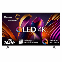 📺 Hisense 65E7NQ Pro 164 cm (65 Zoll) Fernseher, 4K UHD, QLED, Smart TV, Total HDR, Dolby Vision IQ Atmos, 144Hz (VRR), HDMI 2.1, Game Mode PRO, Triple Tuner, Alexa Built-In, Dunkelgrau, [2024] Angebot