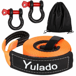 Yulado Abschleppseil Auto 10T, 5m x 5cm Abschleppgurt 🚗