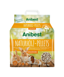 🐰🐹 Anibest Kleintierpellets: 100% natürliche Einstreu für Kaninchen, Hamster & Co