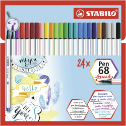 STABILO Premium-Filzstift mit Pinselspitze 24er Pack 🎨🖌️