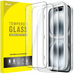 📱🔒 JETech Schutzfolie für iPhone 16 6,1 Zoll - 3 Stück 🛡️