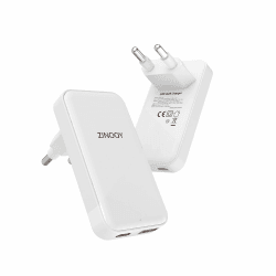 🔋 USB C Ladegerät 35W, Flaches USB-Wandladegerät, Ultra-schlankes Power Adapter für iPhone 11/12/13 iPhone 15 Pro/Max Samsung Galaxy Modelle