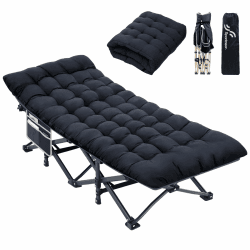 Sportneer Feldbett mit Matratze, Klappbett Breite 71cm Tragfähigkeit 204KG Gästebett Campingbett Feldbett Mit Aufbewahrungstasche für Erwachsene Outdoor Indoor Garten Camping Reisen 🏕️