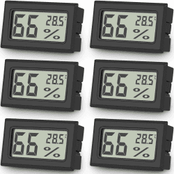 🌡️🏡 6er Set Vaikby Digital Indoor Thermometer Hygrometer für Zuhause Büro Gewächshaus 🌿