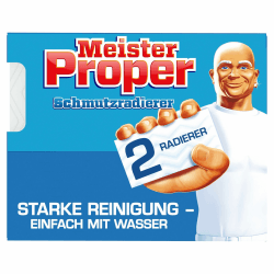 🌟 Mega Deal: Meister Proper Schmutzradierer Original, Radierschwamm für strahlende Oberflächen, 2er Pack 🌟