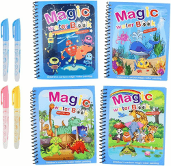 🌈 Magische Wassermalbücher für Kinder - Set mit Water-Wow Technologie!