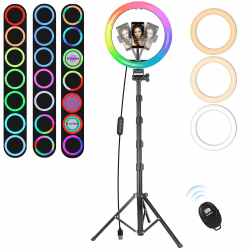 🌟 Angebot des Tages: MICCYE Ringlicht mit Stativ 10 Zoll RGB Ring Light 🌈
