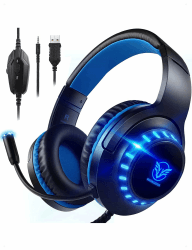 Pacrate H-11 Gaming Headset für PS4/PS5/Xbox One/PC/Nintendo Switch - Blau 🎮🔊
