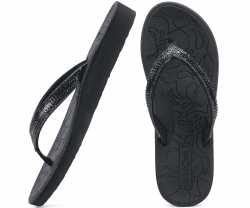 Damen Zehentrenner Flip Flops mit Glitter 💫 Sommer Sandalen Angebot