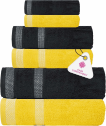 🛁🌟 Super Deal: Casa Copenhagen Solitaire Mix 6-teiliges Handtuchset 🌟🛁