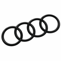 🔥 Audi Black Edition Emblem Blackline Logo 🖤