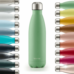 🌿🌞 Blumtal® Trinkflasche Edelstahl Charles - Summer Green - Grün 🌞🌿