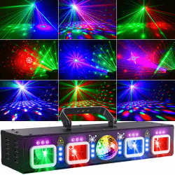 Discolicht Partylicht L2500 mit Discokugel und RGB-Strahleffekten 🎉