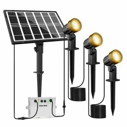MEIKEE Solarstrahler für Außen 3 Stück 2700K Warmweiß 🌞🌳🏡