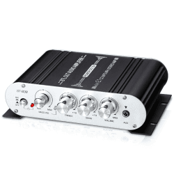 🔊 XRLUC 12V Mini Verstärker Bass mit Subwoofer, 2.1 Kanal 400 Watt Home Audio Stereo Hi-Fi Musik 🔊