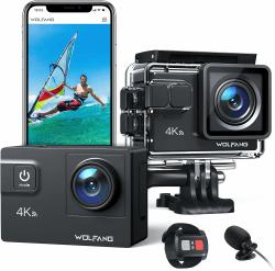 WOLFANG GA300 Action Cam 4K 60FPS 24MP Unterwasserkamera 📷🌊