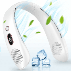 🌀 360° Kühlender Nackenventilator - Tragbar & Leise - 3 Geschwindigkeiten