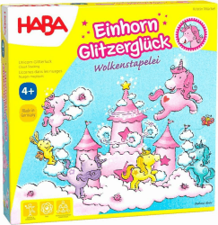 🦄🌈 HABA 304539 - Einhorn Glitzerglück - Wolkenstapelei 🌈🦄