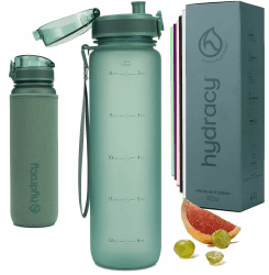 Hydracy Trinkflasche mit Fruchteinsatz - 1L Wasserflasche - BPA-freie Trinkflasche