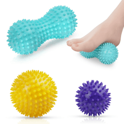 🌟 URAQT Massagebälle Faszienball, 3er Set Igelball Set 🌟