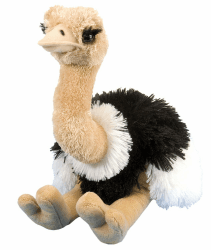 🦢 Wild Republic Cuddlekins Strauß Stofftier 30 cm - Umweltfreundliches Babyspielzeug