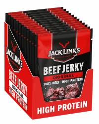 🥩🔥 Jack Links Beef Jerky Original 12er Pack - Premium Geschmack & Proteine