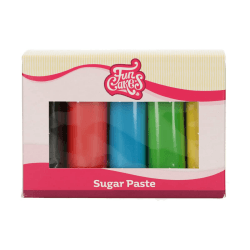 🎂🍰 FunCakes Fondant Multipack | Einfach zu verwenden | 5 Farben, 5 x 100 g | Halal, koscher und glutenfrei