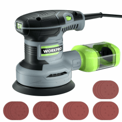 🔥 DEAL: WORKPRO Exzenterschleifer 125mm, 300W Schleifmaschine 7000-13000 OPM 🔥