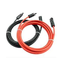 Profi-Verbindungskabel Verlängerungskabel beidseitig Solarstecker Solarkabel rot/schwarz 6mm² inkl. montierter Solar-Stecker… (4mm²1m) 🌞
