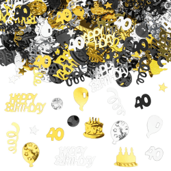 GoldRock Konfetti 40. Geburtstag Deko 🎉🎂