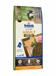🐶🌾 Bosch HPC Adult mit frischem Geflügel & Hirse | Hundetrockenfutter für ausgewachsene Hunde aller Rassen | 1 x 15 kg Deal!