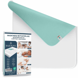 🌟 Inkontinenzunterlage waschbar Matratzenschutz 75x90 - wasserdichte Bett Inkontinenzauflage