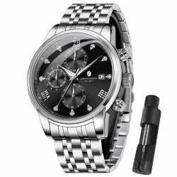 SAPPHERO Herrenuhren aus Edelstahl 50M wasserdicht ⌚️🎁
