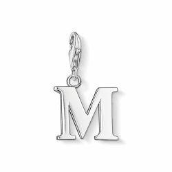 🌟 Thomas Sabo Damen Charm-Anhänger M Buchstabe Charm Club 925 Sterling Silber 0187-001-12 Buchstabe M 🌟