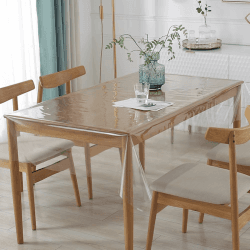 Transparente Tischdecke aus PVC - Wasserdicht und Abwaschbar 🍽️
