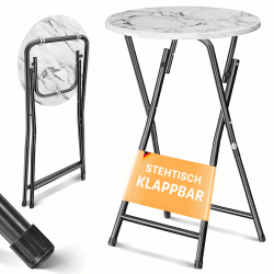 🌟 KESSER® Stehtisch Bistrotisch mit PVC-Platte | Wetterbeständiger Klapptisch 🎉