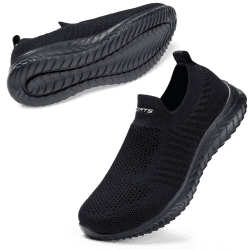 STQ Damen Bequem Slip on Sneakers Mesh Leichte Atmungsaktiv Freizeitschuhe 🌟👟🛍️