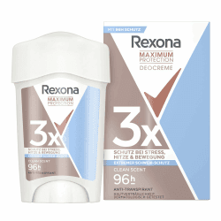 🌸🍏🌼 Rexona Women Maximum Protection Deo Creme Clean Scent 45 ml