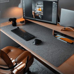 🌟 DAWNTREES Schreibtischunterlage Filz | Große Schreibtischmatte für Büro und Zuhause 🌟